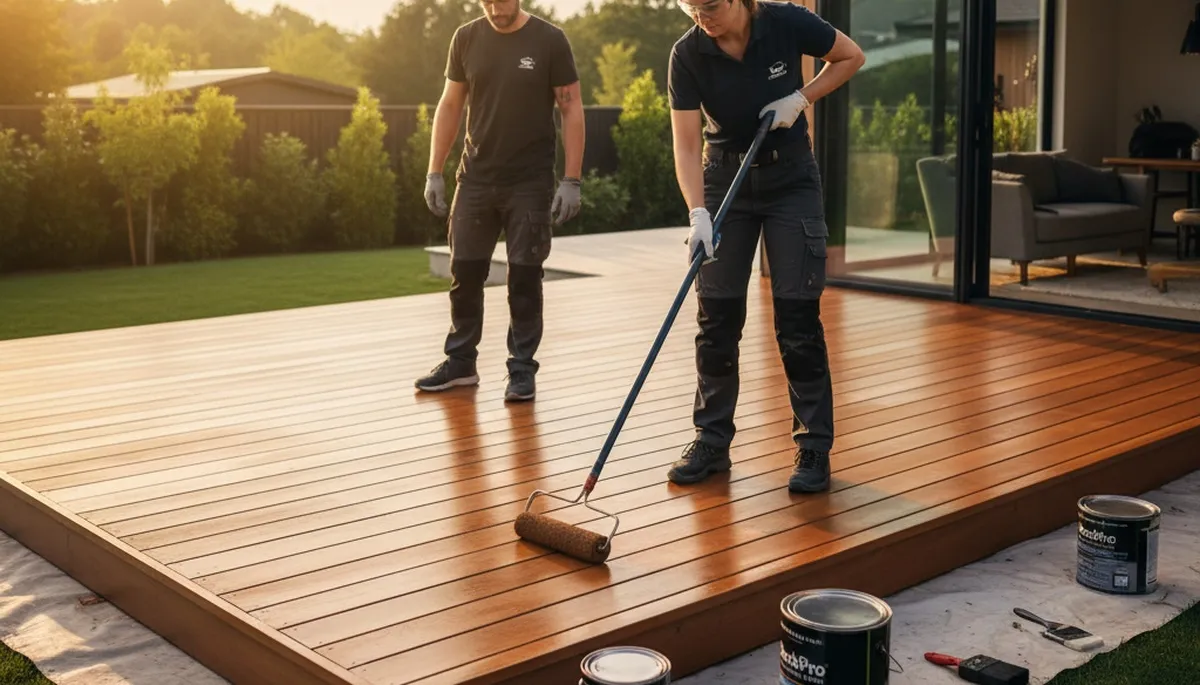 Deck staining in Santa Rosa, CA for UV and moisture protection on outdoor wood decks