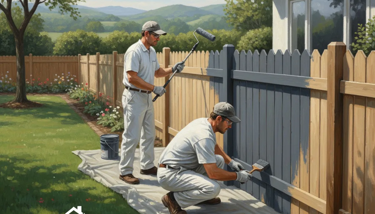 Fence painting service in Santa Rosa, CA by Santa Rosa Paint Pros