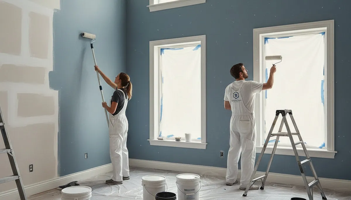 Santa Rosa, CA interior house painting by Santa Rosa Paint Pros for wine country homes