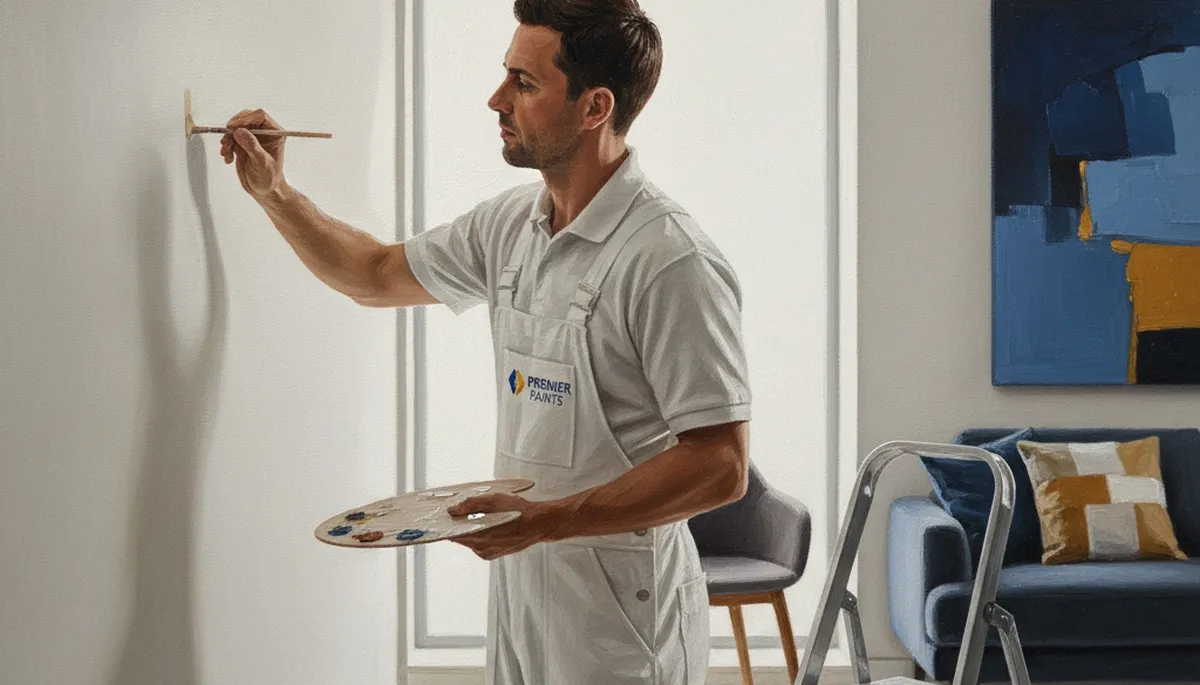Santa Rosa, CA painter repairing wall paint touch-ups with clean color matching and durable finish