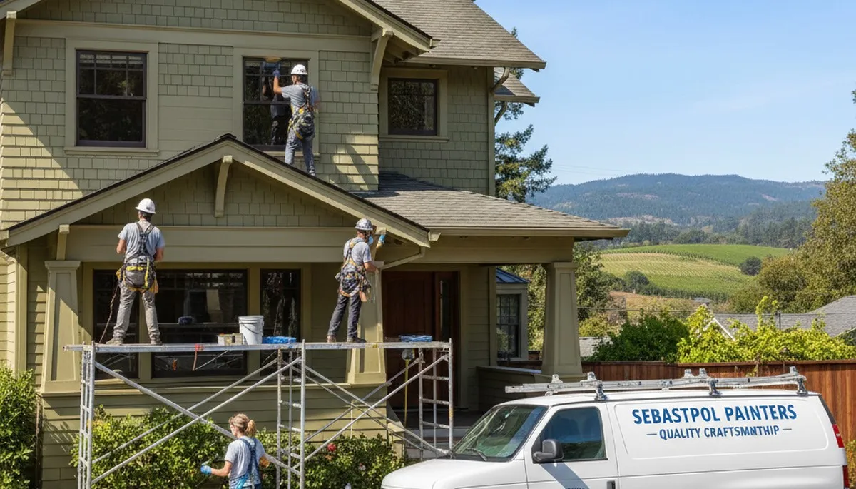 Professional painter serving Santa Rosa, CA for residential and commercial painting services